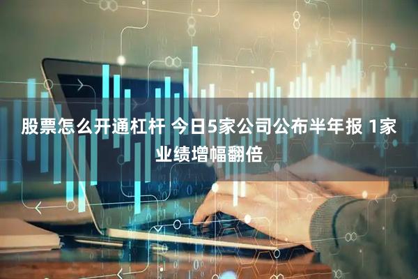 股票怎么开通杠杆 今日5家公司公布半年报 1家业绩增幅翻倍